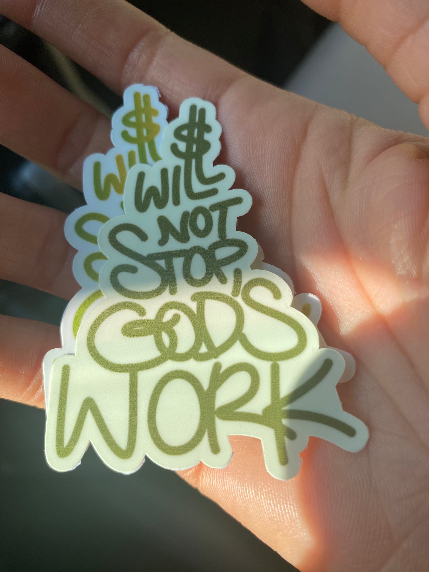 God’s Work “Tree Cut” Sticker