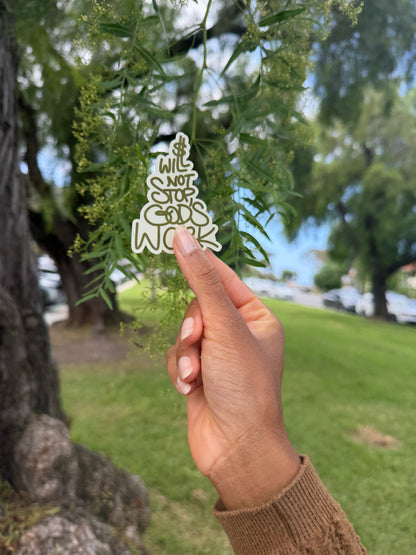 God’s Work “Tree Cut” Sticker